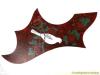 ACOUSTIC GUITAR PICKGUARD SCRATCH PLATE DOVE PEEL STICK ON RED